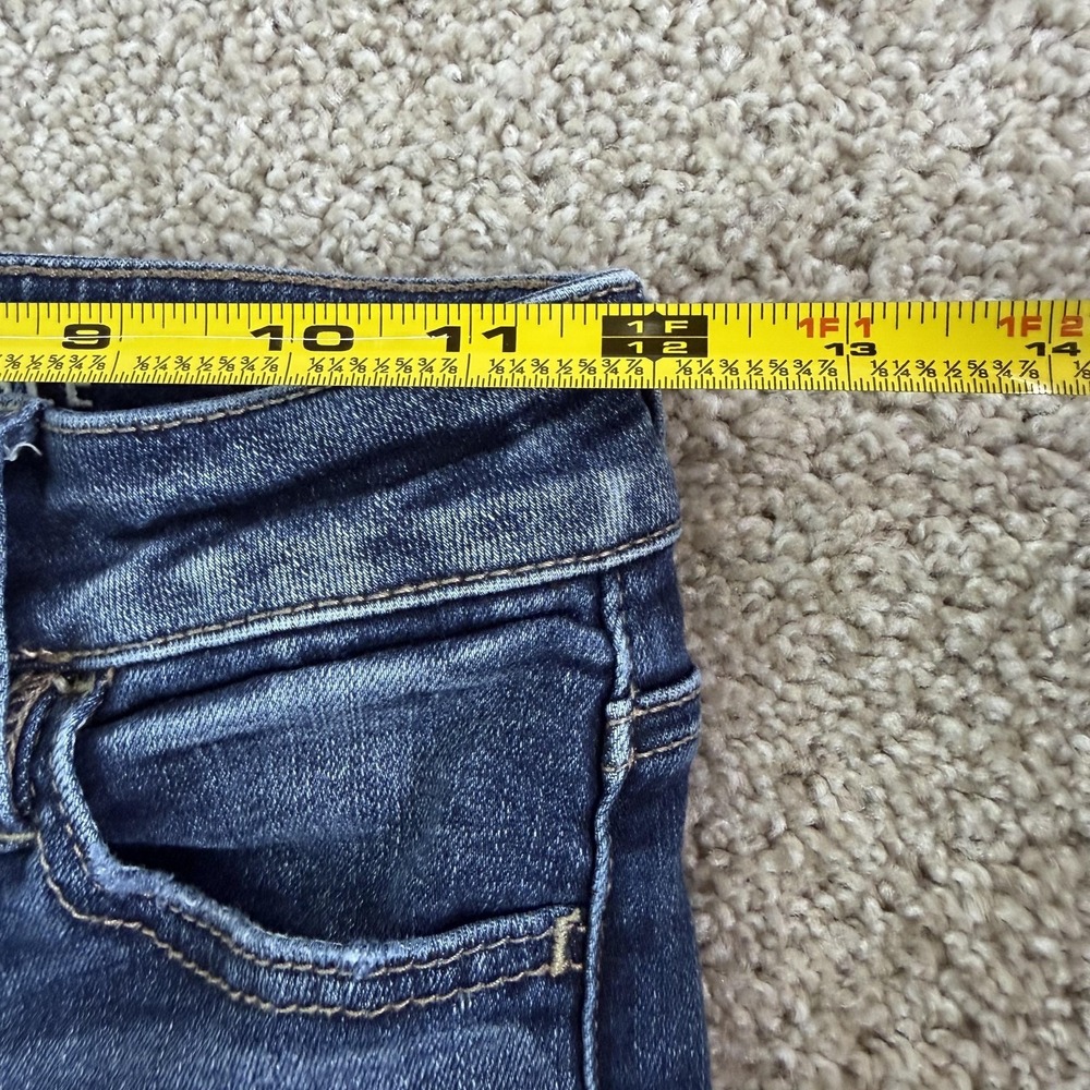 American Eagle Outfitters Hi-Rise Jegging Jeans Womens 0 Short Distressed Blue - Picture 6 of 9